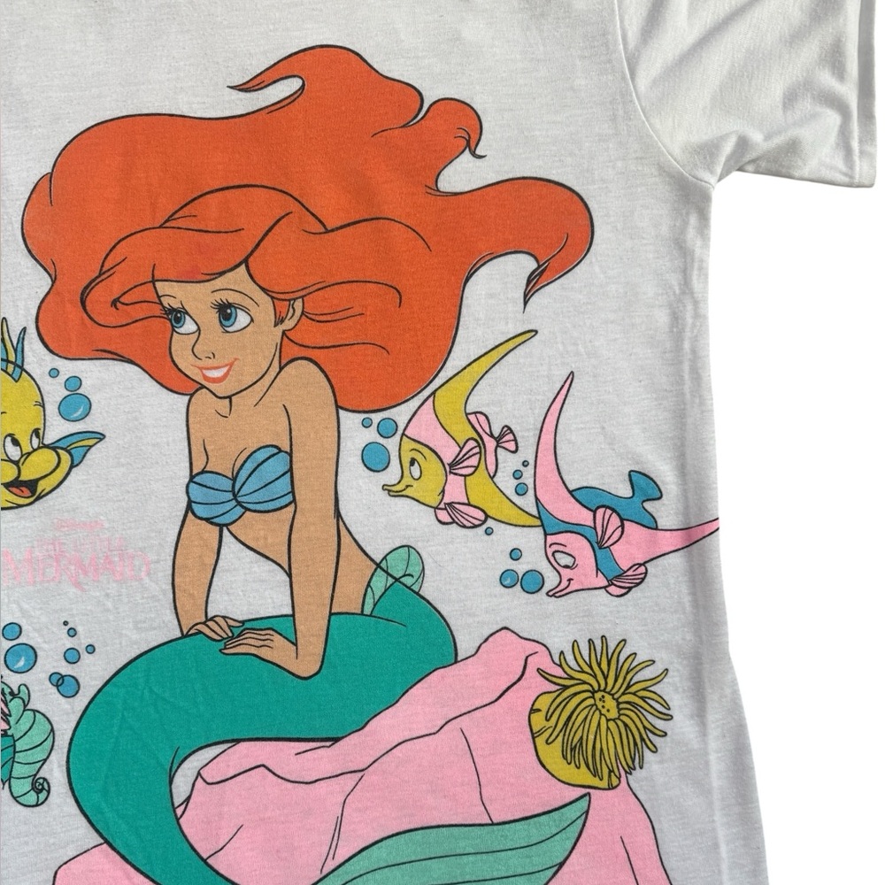 Vintage Disney The Little Mermaid 80s / 90s Movie Shirt - Picture 7 of 16